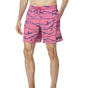 Vineyard Vines Chappy Swim Shorts Men L - Wave Bird Tropical Print Trunks
H